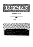 Luxman R-113-Owners-Manual 
